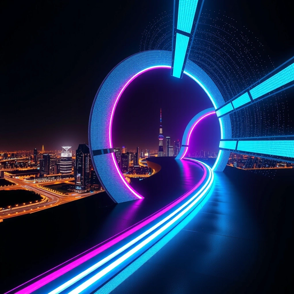 Digital data stream background